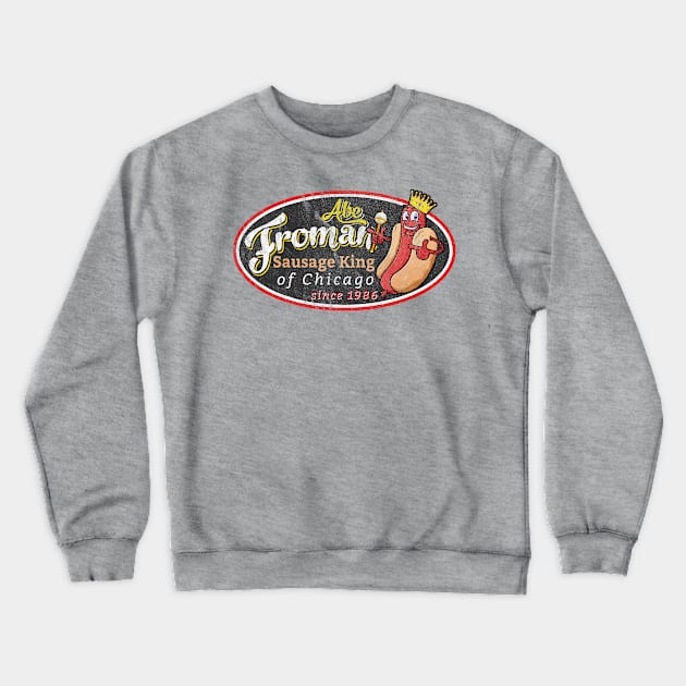 Abe Froman Sausage King Worn Oval Crewneck Sweatshirt by Alema Art